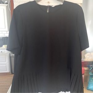 Black Zara blouse.  Size Large.  Brand new, tags removed
